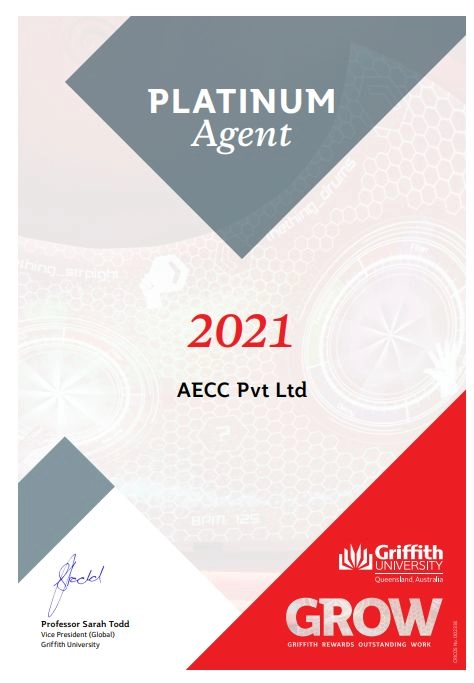 Platinum status under the 2020 GROW framework by the Griffith University, Australia